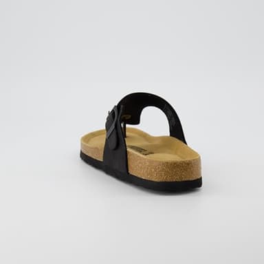 CUSHIONAIRE Leah Cork Footbed Thong Sandals for Women 2025 with Adjustable Strap and Arch Support, BLACK 9.5 - Image 8