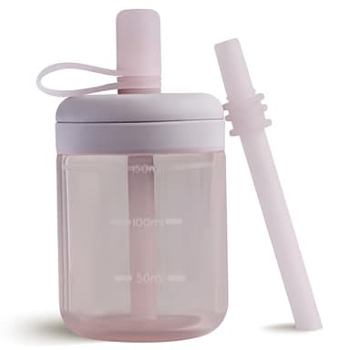 Moonkie Baby Straw cup | Silicone Toddler Sippy Cup Training Cup with Straw Lid | BPA-Free Drop-Proof Baby Cup | Baby Led Weaning | 6 Months+, 5 oz, 1pack - Image 1
