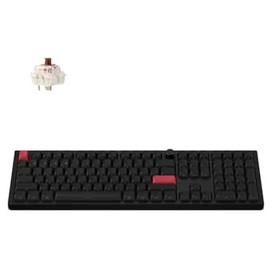 Keychron Q6 Max QMK/LAUNCHER Wireless Bluetooth/2.4 GHz/USB-C Wired Custom Mechanical Keyboard, Full Size Programmable Knob RGB Backlit Hot-Swappable Gateron Brown Switch for Mac Windows Linux - Black - Image 1