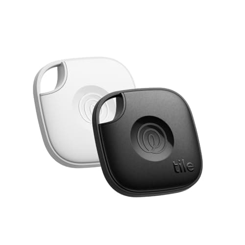Tile by Life360 Mate - Bluetooth Tracker, Keys Finder and Item Locator for Keys, Bags and More. Phone Finder. Both iOS and Android Compatible. 2-Pack (Black/White) - Image 1