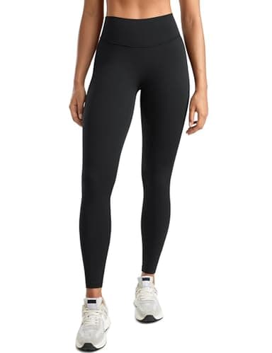 INGIA Womens High Waisted No Front Seam Lounge Yoga Legging 25" Workout Tummy Control Gym Yoga Pants Black Small - Image 1