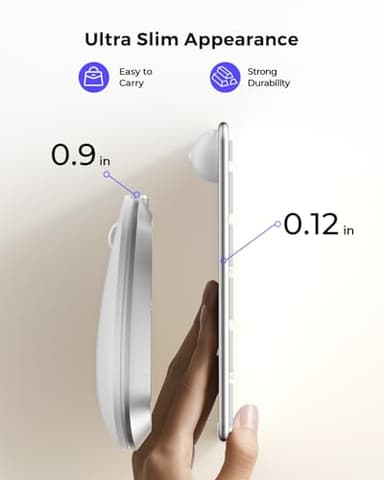 seenda Bluetooth Keyboard and Mouse for Mac, SKM64-2 Multi-Device Rechargeable Slim Wireless Keyboard Mouse Stainless Steel Full Size, Compatible with MacBook Pro/Air, iPad, Mac - White Silver - Image 5