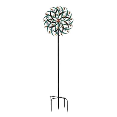 VEWOGARDEN 20" Dia Large Wind Spinner, Outdoor Metal Windmill Spinner - Yard Art Spinner Wind Catchers Sculpture for Patio, Lawn & Garden Decor - Image 9