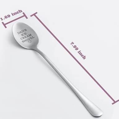 Father's Day Gifts from Daughter, Dad's Ice Cream Shovel, Stainless Steel Ice Cream Spoon Gift for Dad Birthday Gift, Christmas Thanksgiving Gifts for Dad, Stocking Stuffers for Dad - Image 2