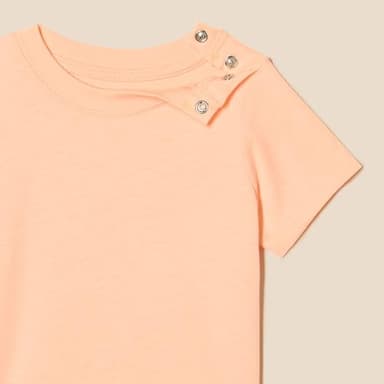 Amazon Essentials Unisex Toddlers' Short Sleeve T-Shirts, Pack of 3, Pastel Peach/Cheetah/Stripe, 2T - Image 3