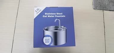 Cat Water Fountain Stainless Steel: 74oz/2.2L Cat Fountain for Drinking - Pet Water Fountain for Cats Inside - Quiet Cats Water Bowl Dispenser - Kitty Drinking Fountains - for Pets& Small Animals - Image 10