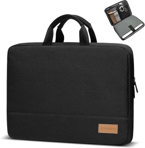 bagasin Laptop Sleeve Case, 15 15.6 16 inch TSA Laptop Sleeve Water Resistant with 4-Layer Protection, Computer Carrying Bag Compatible with MacBook, HP, Dell, Lenovo, Asus Notebook - Image 1