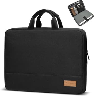 bagasin Laptop Sleeve Case, 15 15.6 16 inch TSA Laptop Sleeve Water Resistant with 4-Layer Protection, Computer Carrying Bag Compatible with MacBook, HP, Dell, Lenovo, Asus Notebook - Image 1