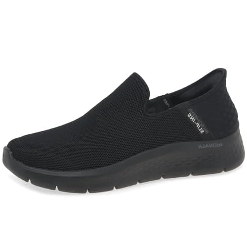 Skechers Men's Free Slip-Ins: Go Walk Flex No Hands Sneaker, Black/Black, 10.5 - Image 1