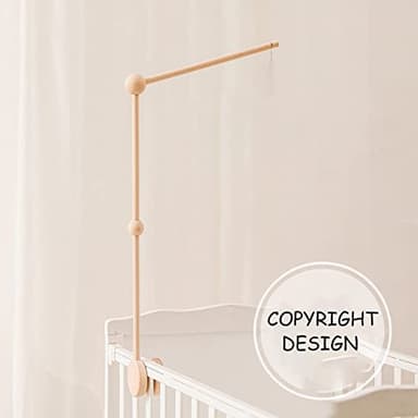 Baby Crib Mobile Arm,HBM Wooden Mobile Arm for Crib Mobile Hanger for Crib Baby Girl Nursery Decor - Image 8