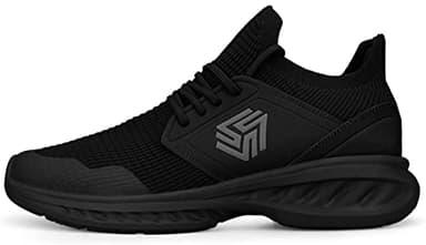 Giniros Mens Slip On Walking Shoes Non Slip Running Shoes Breathable Workout Shoes Lightweight Gym Sneakers All Black Size 10.5 - Image 8