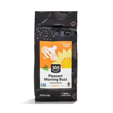 365 By Whole Foods Market, Pleasant Morning Buzz Ground Coffee, 10 Ounce - Image 1