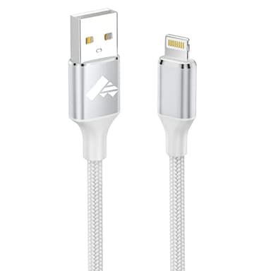 iPhone Charger [Apple MFi Certified] 6FT iPhone Charger Cord Fast Charging USB to Lightning Cable Braided USB Phone Cable Cord Compatible with iPhone 14 13 12 11 Pro Max XR XS X 8 7 6 Plus SE, iPad - Image 1
