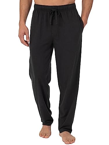 Fruit of the Loom Men's Extended Sizes Jersey Knit Sleep Pant, Black/Black (2-pack), 4X Plus - Image 3