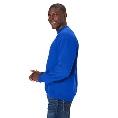 Hanes Men's Ultimate Cotton Heavyweight, Deep Royal, Large - Image 6
