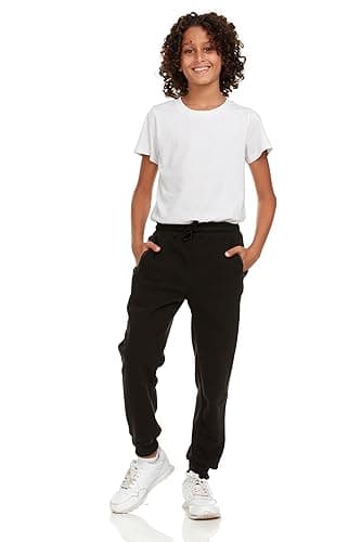 PURE CHAMP 3Pk Boys Sweatpants Fleece Athletic Workout Kids Clothes Boys Joggers with Zipper Pocket and Drawstring Size 4-20(SET1 Size 8) - Image 3