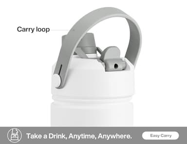 POWCAN 26 oz Insulated Water Bottle with 2-in-1 Straw and Spout Lid, Keep Cold 24H, Leak-Proof, Fits in Car Cup Holder, Stainless Steel Water Bottle for Sports, Travel, and School (Polar) - Image 5