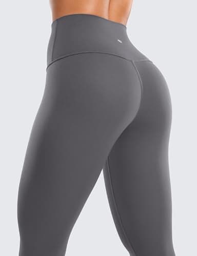 CRZ YOGA Butterluxe High Waisted Lounge Legging 25" - Buttery Soft Workout Yoga Pants for Women Dark Carbon Medium - Image 4