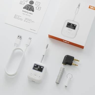 1Mii Bluetooth Transmitter for Airplane, Bluetooth 5.3 Adapter for TV,Airplane Travel Essentials, Aptx Low Latency Wireless Audio Aux for Headphones, Any 3.5mm Jack,Linking 2 Devices (White) - Image 9