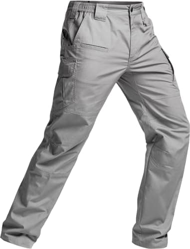 CQR Men's Tactical Pants, Water Resistant Ripstop Cargo Pants, Lightweight EDC Work Hiking Pants, Outdoor Apparel, Raider Mag Pocket Stone, 34W x 32L - Image 9