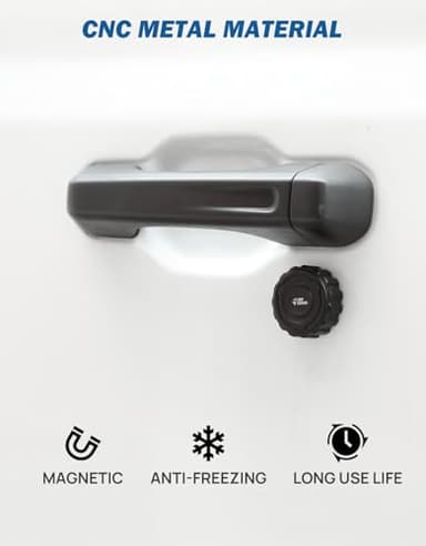 JOYTUTUS Key Hole Cover Compatible with 2018-2025 Wrangler JL JLU & Gladiator JT, Metal Door Lock Trim Cover, Adsorption Door Lock Protector Exterior Accessories - Image 6