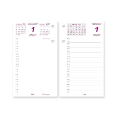 Brownline® 2025 Daily Desk Calendar Refill, 12 Months, January to December, 6" x 3.5" (C2R-25) - Image 1