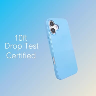 Sonix Case for iPhone 16 | Compatible with MagSafe | 10ft Drop Tested | Gloss Light Blue - Image 2