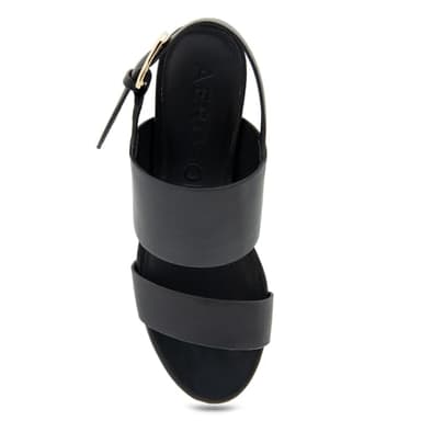 Aerosoles Women's CAMILIA Heeled Sandal, Black PU, 8.5 - Image 5