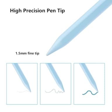 Stylus Pen for iPad A16 11th 10th 9th 8th 7th 6th Generation, iPad Pro 12.9 11 13 inch M4, iPad Air M3 M2 5th 4th 3rd Gen, iPad mini A17 Pro 7 6 5, for Apple Pencil Pro 1st 2nd Gen Alternative (Blue) - Image 5