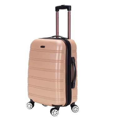 Rockland Melbourne Hardside Expandable Spinner Wheel Luggage, Champagne, Carry-On 20-Inch - Image 2