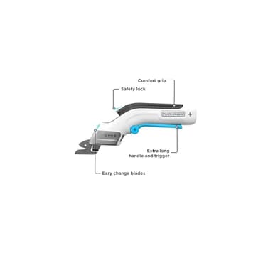 BLACK+DECKER 4V MAX Cordless Electric Fabric Craft Scissors, USB Rechargeable (BCSC115FF) - Image 3
