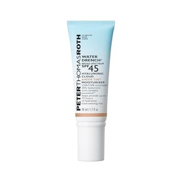 Peter Thomas Roth | Water Drench Hyaluronic Cloud Sheer Tint Moisturizer Broad Spectrum SPF 45, Hydrating Tinted SPF Moisturizer, Adaptable Sheer Tint, For All Skin Tones and Types - Image 1