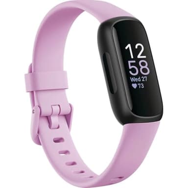 Fitbit Inspire 3 Health &-Fitness-Tracker with Stress Management, Workout Intensity, Sleep Tracking, 24/7 Heart Rate and more, Lilac Bliss/Black, One Size (S & L Bands Included) - Image 3