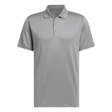 adidas Men's Adi Performance Polo Shirt, Grey Three, Large - Image 1