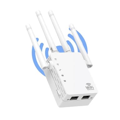 WiFi Extender Signal Booster for Home, WiFi Extender, Long Range up to 12880 Sq Ft and 105 Devices, Internet Extender WiFi Booster, WiFi Repeater with Ethernet Port, Signal Booster - Image 1
