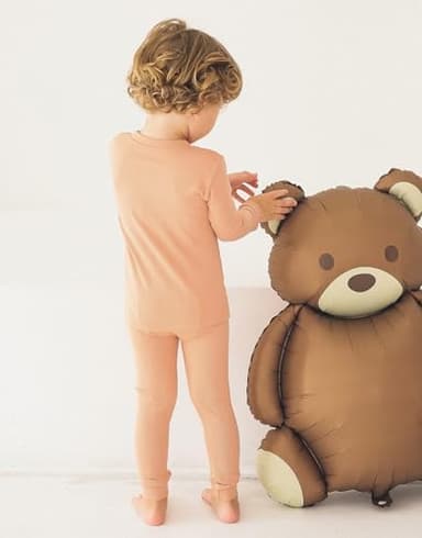 VAENAIT BABY 6M-12Y Toddler Kids Jacquard Texture Super Soft Lightweight Breathable Modal Cotton Sleepwear Pajamas Set - Image 5