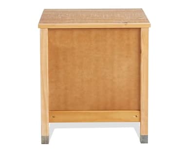 Camaflexi Baja Night Stand / 2 Drawer / Solid Wood / Rustic Bedside Table for Bedroom, Living Room, Sofa Couch, Hall / Metal Drawer Pulls, Barnwood Finish, Brown - Image 6