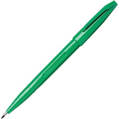Pentel of America, Ltd S520D Sign Pens, Fiber Tip, Bold Point, 12/PK, Green Barrel/Ink - Image 4