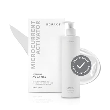 NuFACE Aqua Gel Activator - Microcurrent Conductive Gel & Activator Powered by IonPlex & Hyaluronic Acid to Enhance Results of NuFACE Microcurrent Facial Device - Improves Skin Radiance (10 oz) - Image 1