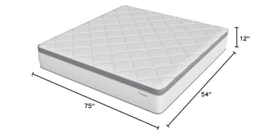 Novilla Full Size Mattress, 12 Inch Hybrid Mattress Full with Comfort Foam, Innerspring Mattresses in a Box, Foam and Spring for Pressure & Pain Relief, Soft Feel but Supportive - Image 2