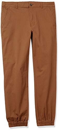 Amazon Essentials Men's Straight-Fit Chino Jogger Pant, Dark Khaki Brown, Medium - Image 9