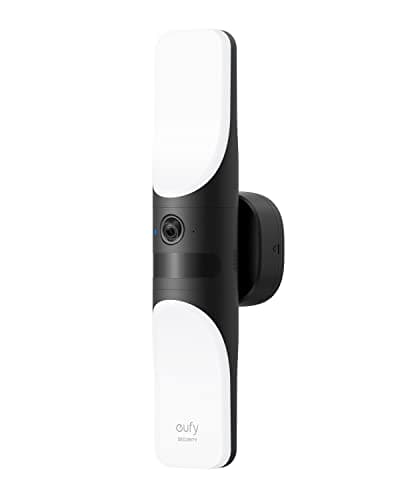eufy Security S100 Wired Wall Light Cam (2-Pack), Security Camera Outdoor, 2K Camera with 1200 Lumen Light, Color Night Vision, Motion Activated Light, AI Smart Detection, IP65 Waterproof - Image 1