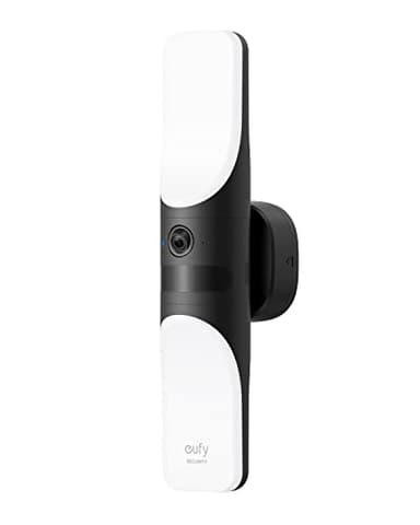 eufy Security S100 Wired Wall Light Cam (2-Pack), Security Camera Outdoor, 2K Camera with 1200 Lumen Light, Color Night Vision, Motion Activated Light, AI Smart Detection, IP65 Waterproof - Image 1