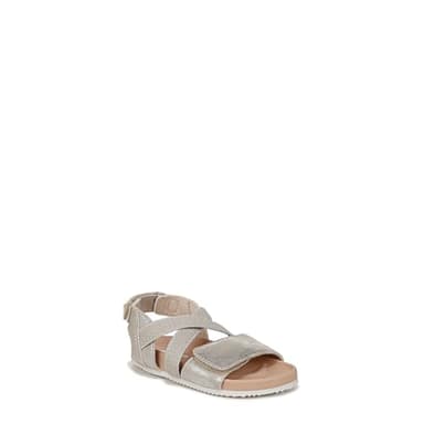 Dr. Scholl's Shoes Islander Toddler Flat Sandal Silver Stretch Gore 12 M - Image 11