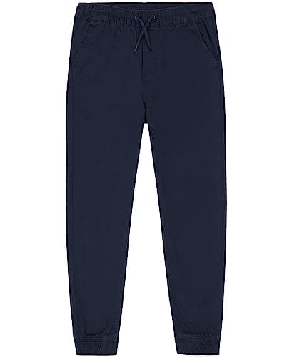Nautica Boys' School Uniform Jogger Pant, Evan Navy, Large(14/16) Husky - Image 1