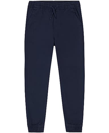Nautica Boys' School Uniform Jogger Pant, Evan Navy, Large(14/16) Husky - Image 1