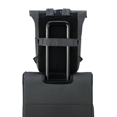 United Colors of Benetton Be Rolltop Laptop Backpack, Anthracite - Image 8