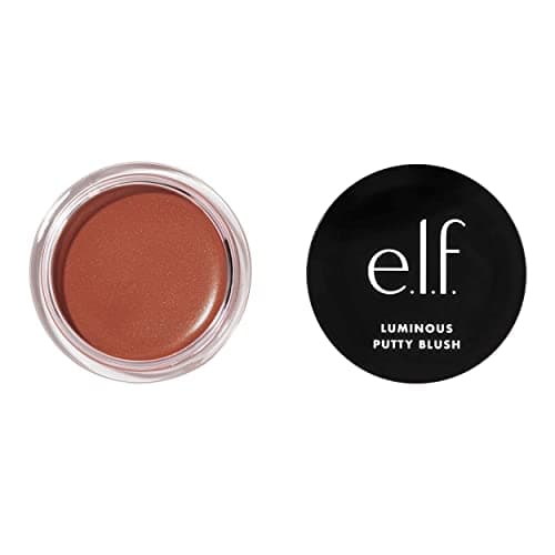 e.l.f. Luminous Putty Blush, Putty-to-Powder, Buildable Blush With A Subtle Shimmer Finish, Highly Pigmented & Creamy, Vegan & Cruelty-Free, Barbados - Image 1