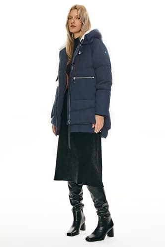 Orolay Women's Thickened Down Jacket (XL, Navy) - Image 3