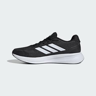 adidas Men's Run Falcon 5 Sneaker, Black/White/Black, 10.5 - Image 3